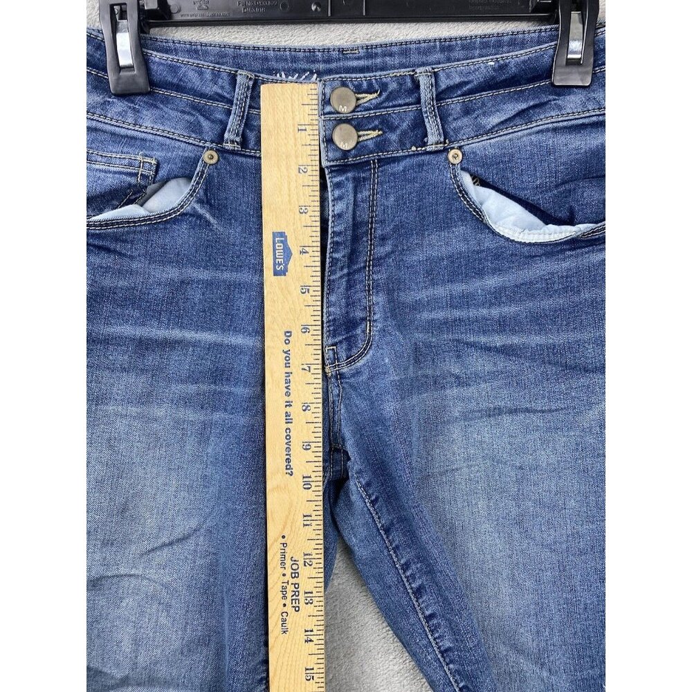 Mossimo Womens 4 High Rise Skinny Blue Jeans - Picture 6 of 8